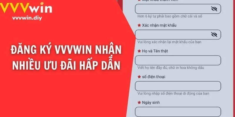 Đăng ký VVVwin nhận nhiều ưu đãi hấp dẫn